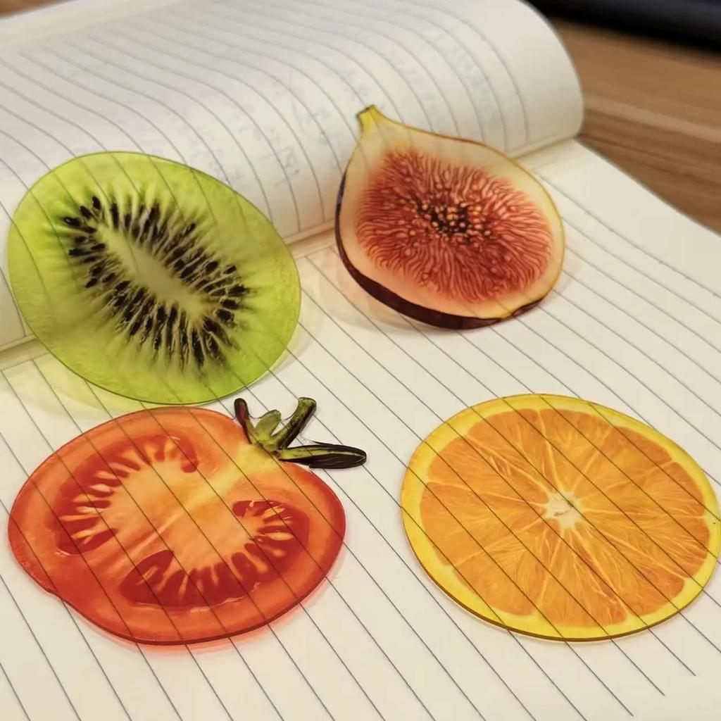 Acrylic Bookmark Lightweight Fruit Slice Bookmark Desktop Decor Bookmark Ins For Stationery Collection Schools Desktop