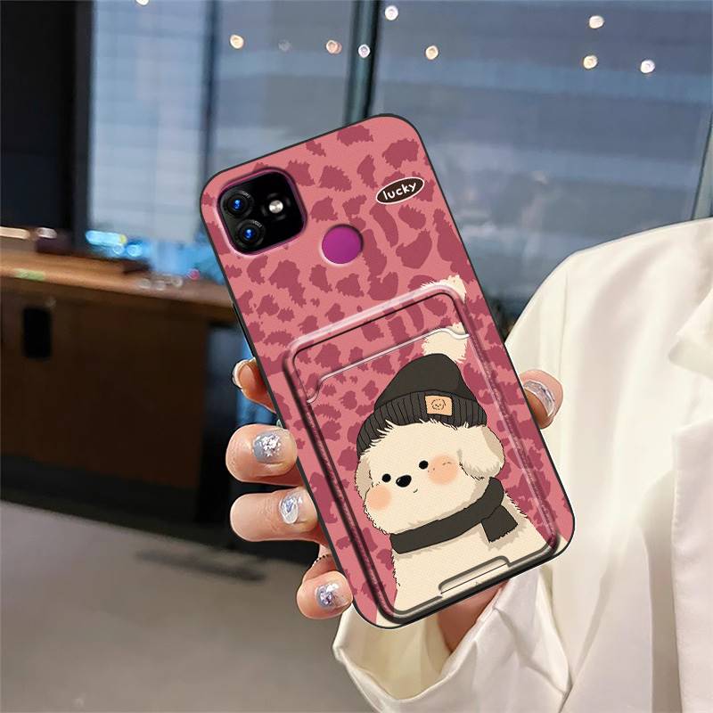 Waterproof Back Cover Phone Case For Itel P36/P36 Pro/vision1 Plus Durable Card slot Full wrap Fashion Design Soft case