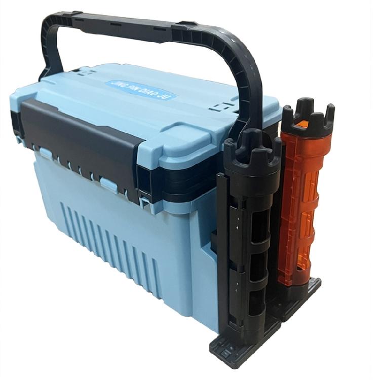 Portable Fishing Box Rod Stand Insertion Rod Device Tube Poles Inserter 3 Level Adjustable Rod Holder Easy to Use