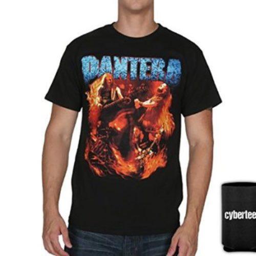 New: Officially Licensed PANTERA Group Photo Vintage Concert T-Shirt (Black) M