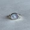 eveningbell [silver925] Bloom pearl ring white mother-of-pearl
