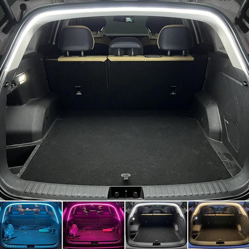 Car High Brightness Trunk Lighting Ambient Light Interior Decoration LED Wiring Free Automatic Sensing Tailgate Light Strip