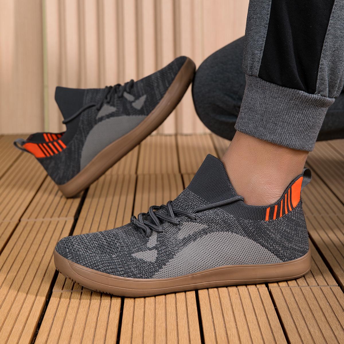 

Мужская повседневная спортивная обувь, дышащая, летняя, легкая, мягкая подошва, удобная, кроссовки для бега на открытом воздухе, модная, студенческая, сетчатая, большого размера 45 серый