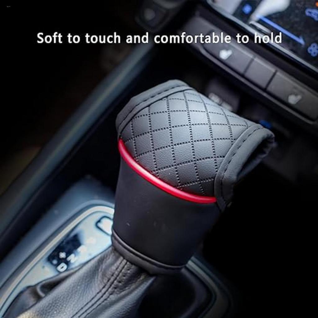 Car Gear Shift Knob Cover Universal Shift Knob Cover Leather Car Gear Shift Cover