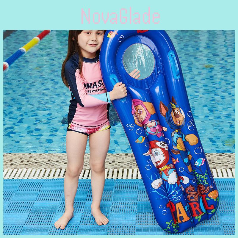 Inflatable Surfboard Children's Floating Water Play Toy Ride-on Swim Learning Leaf Float Board