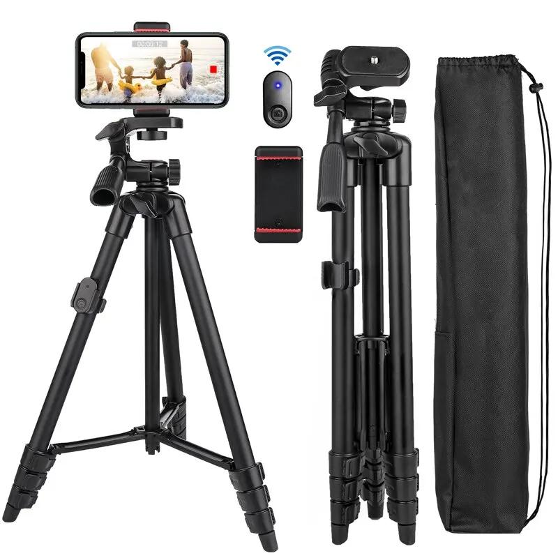Professional Extendable Camera Tripod Stand For Phone With Selfie Remote Control Compatible Xiaomi Huawei iPhone Gopro Photograp