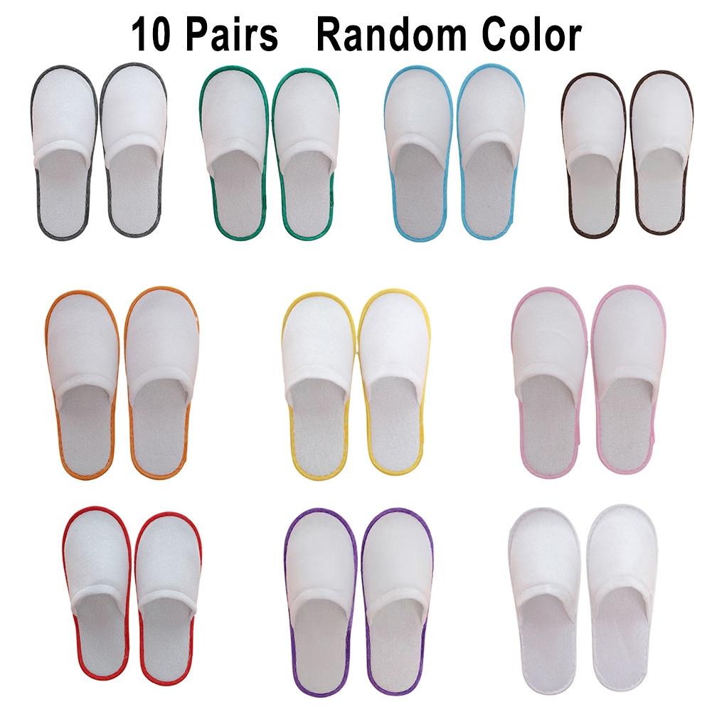 10 Pairs Disposable Slipper Closed Toe Hospitality