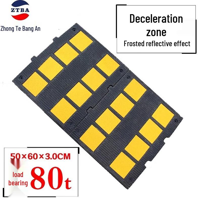 Zhongte Bangan Rubber Speed Bump 50x60x3cm