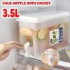 Large Capacity Cold Kettle 3.5L Juice Jug Cold Kettle with Faucet In Refrigerator Ice Drink Dispenser Fridge and Faucet