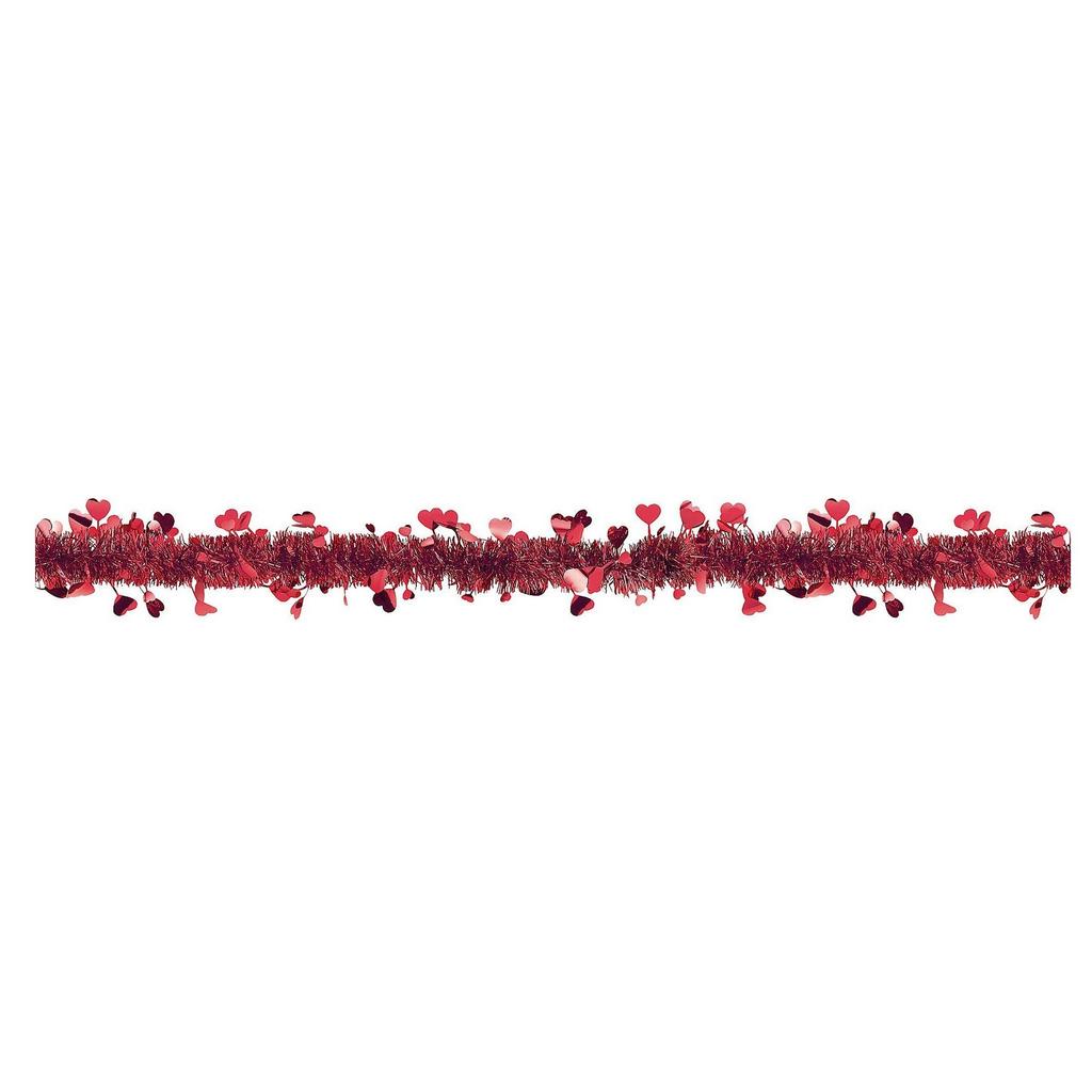 Amscan Tinsel Heart Valentine Garland