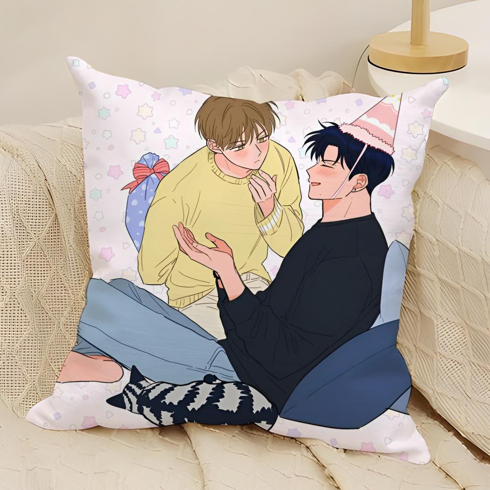 Bl Manga U-Uncanny Charm Pillow Case Natural Linen Double-Sided Printing Sofa Home Decor Cushion Cover