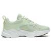 Li-Ning Meteor Non-Slip Shock Absorbing Durable Low-Top Running Shoes Women Sneakers White Green ARXT010-4