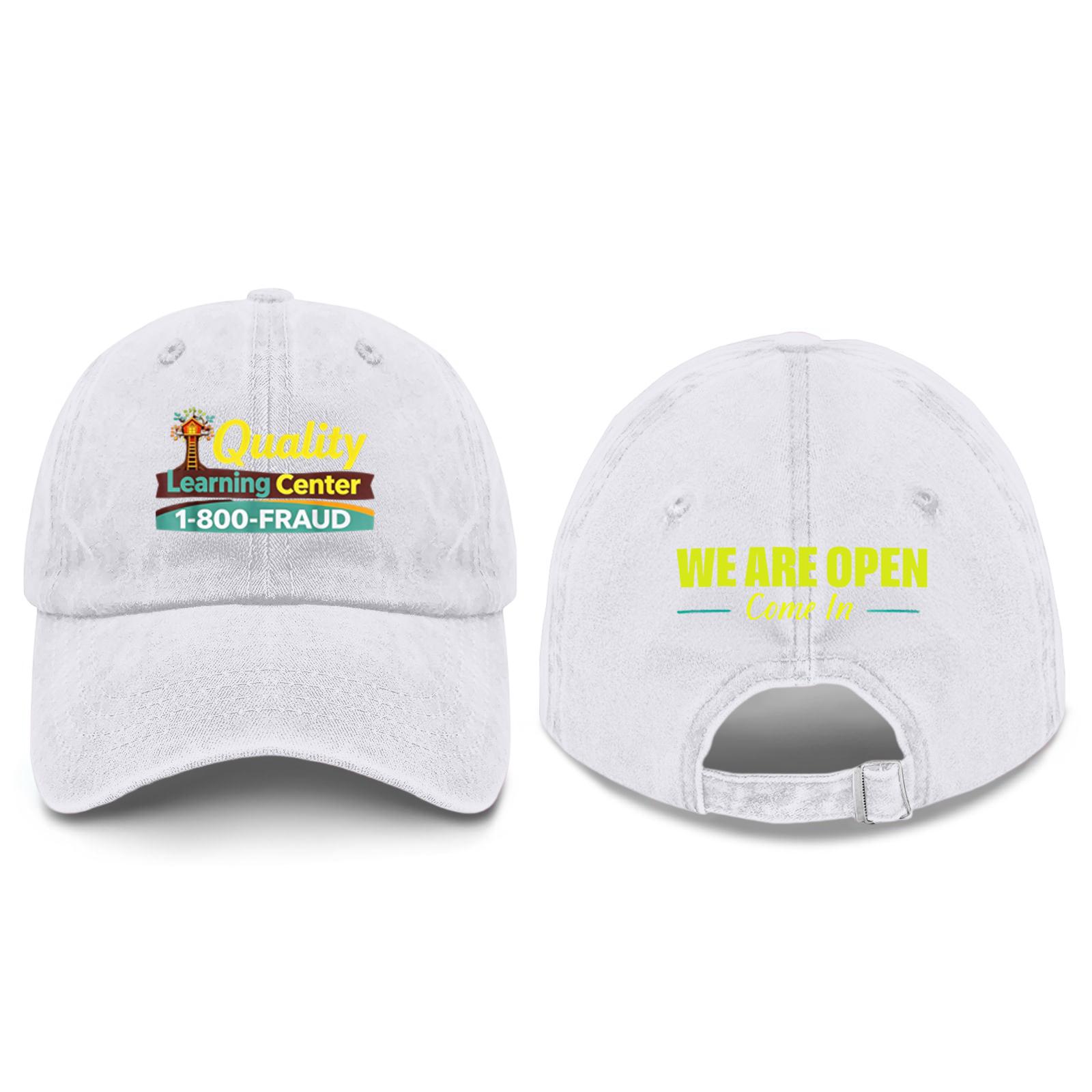 

Unisex Casual And Fashionable Printed Baseball Cap one size білий