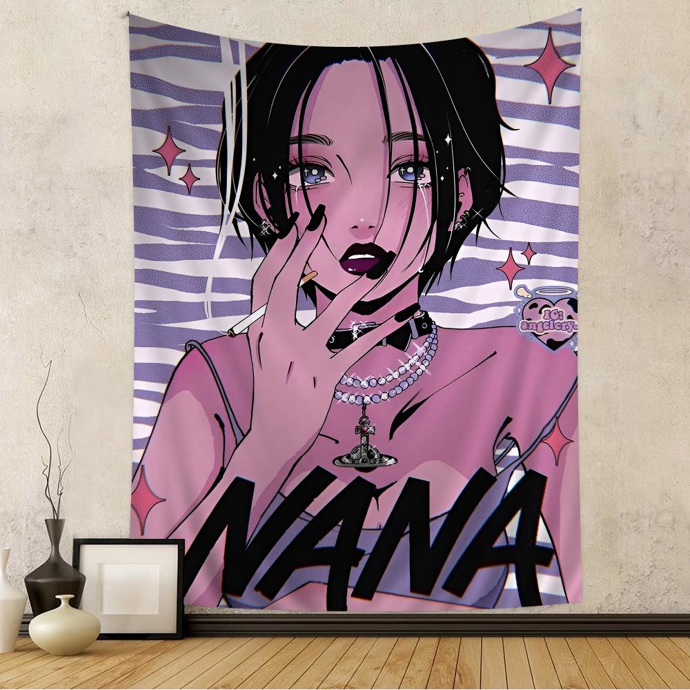 NANA Anime Manga Tapestry Iconic Band Characters Manga Print Wall Hanging Ideal for Bedroom Decor Anime Music Fans