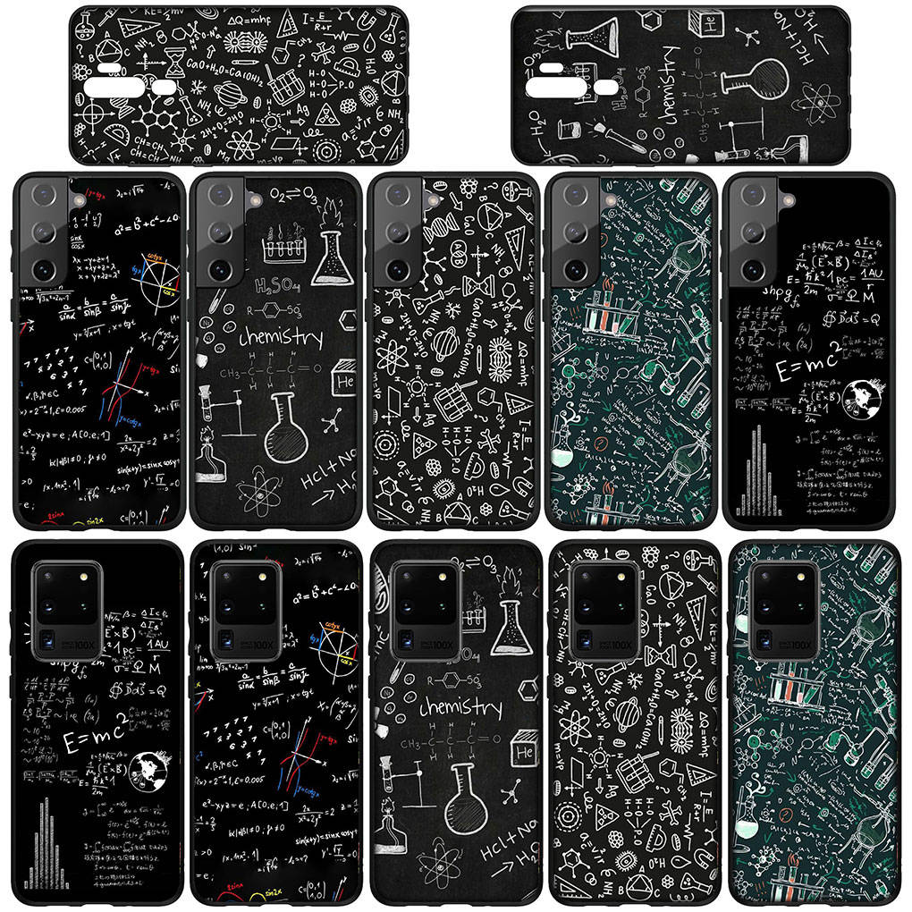 For iPhone 16 15 Xiaomi Redmi Note 14 13 12 11 Pro Max X 8 16e Samsung Galaxy S25 S24 S23 Moto OPPO Huawei Chemical Maths Equation Formula Phone Case