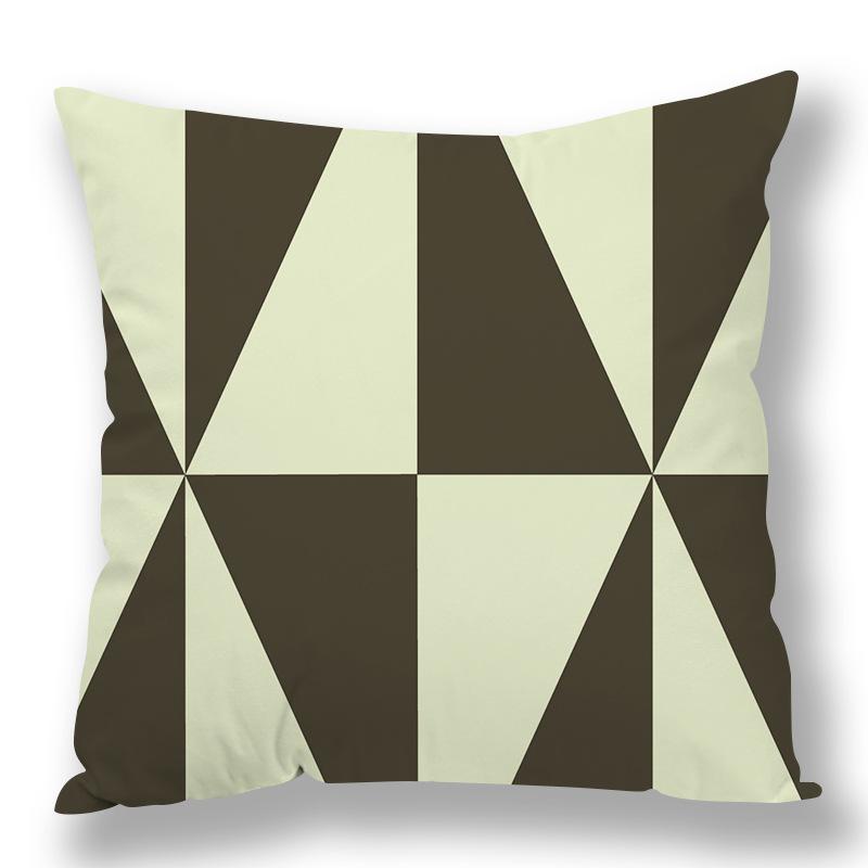 Colored Plaid Geometric Pillow Cover Contrasting Color Creative Pillow Cover Quilt Cover Premium Durable Quality