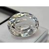 27-28 Ct Shine White Color Sapphire Oval Cut Beautiful Certified Loose Gemstone