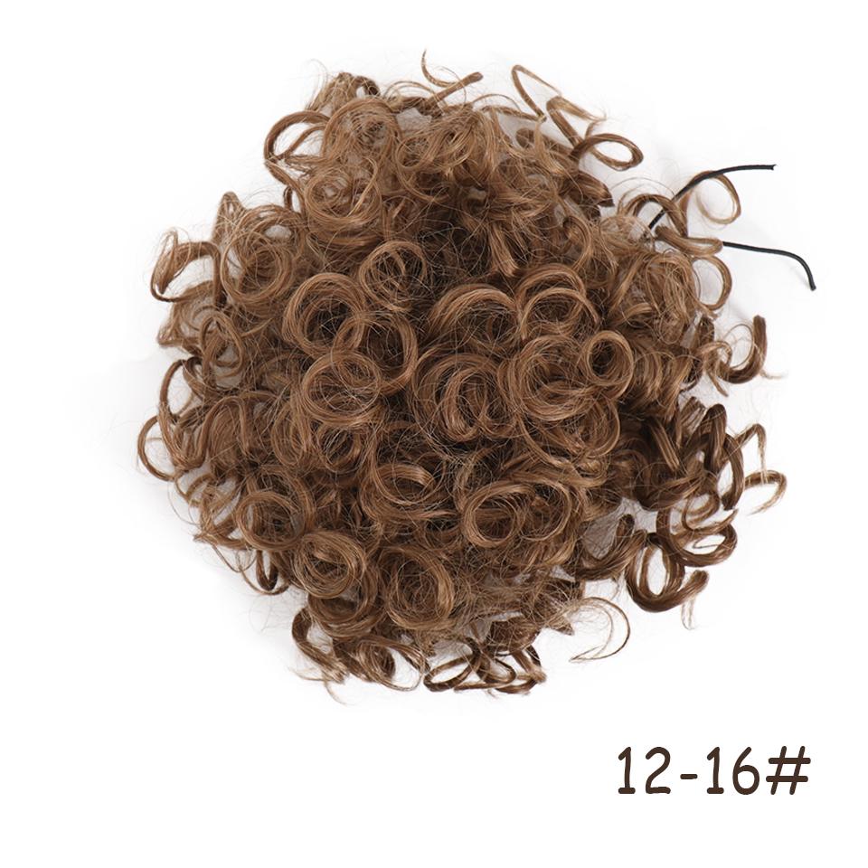 Puff Drawstring Hair Buns Ponytail Kinky Curly Chignon Hair Extension Hair Synthetic Short Extensions Hairpieces Updo Hair for Women