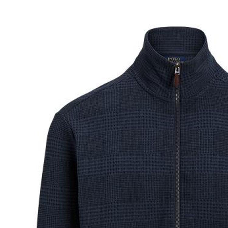 Polo Ralph Lauren FW23 Logo Embroidered Plain Knit Jacket Men Jackets Navy-Blue MNPOKNI16823155-410