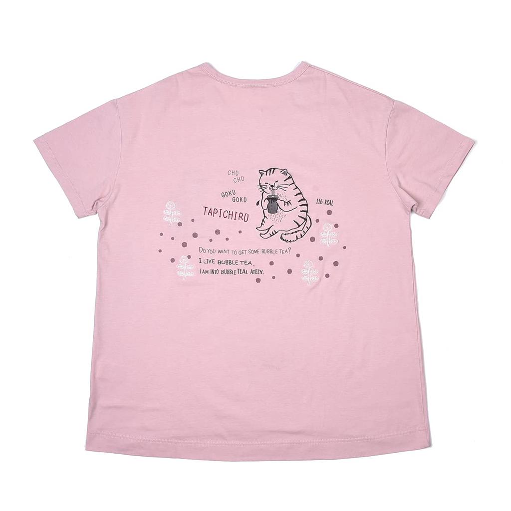 Kusguru Japan Sizes Women's T-Shirt, 236153-01, Pink, M/L