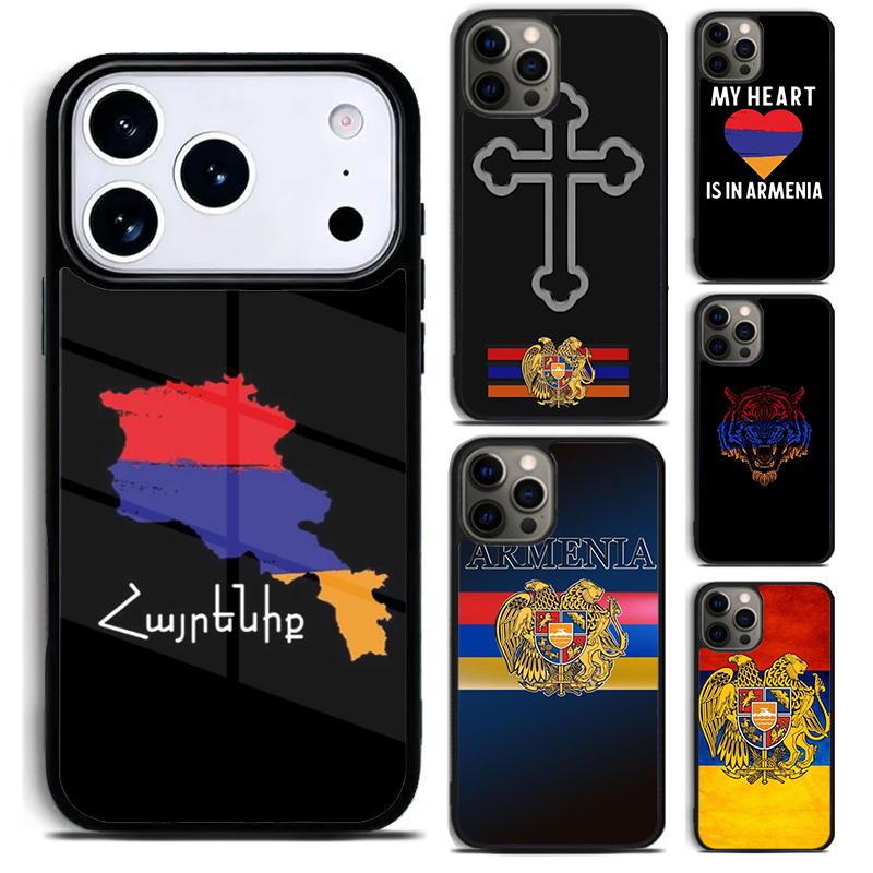Armenia Armenians Flag Phone Case For iPhone 17 16 15 14 13 12 11 Pro Max Plus 17Air Soft Silicone Cover