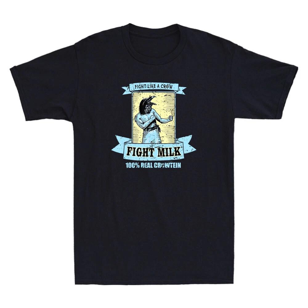 Fight Like A Crow 100% Real Crowtein Funny Quote Meme Gift Vintage Men s T-Shirt L