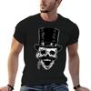 Victorian Skull With Monocle Tshirt Summer Holiday Casual Tee