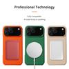 for Magsafe Case for iPhone 17 Air 15 16 Pro Max 17Pro Lychee Natural Cowhide Leather Magnetic Protector  Phone Back Cover