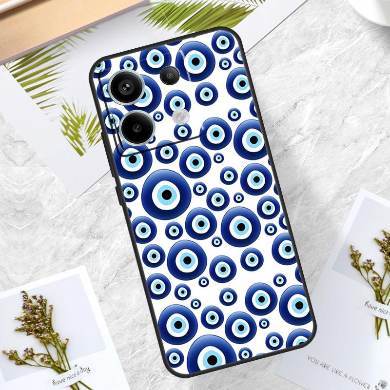 Evil Eyes Case For Xiaomi Redmi Note 14 13 12 11 10 9 15 Pro Plus Redmi 13C 14C 15C 10C 12C 15 Cover