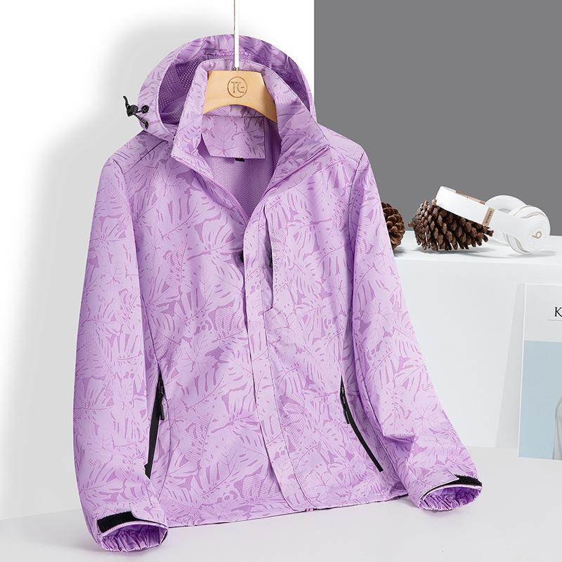 Couple Windproof Waterproof Large Size Single Jacket Casual Outdoor Sports Men's and Women's Jacket Breathable Men's Camouflage Jacket