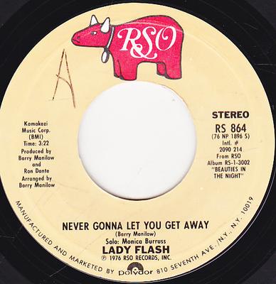 7inch Record LADY FLASH - Never Gonna Let You Get Away RS864 RSO 1976 US Soul/Funk Used