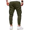 Men's Loose Casual Multi-pocket Work Pants, Youth Stretch Waist Drawstring  Pants