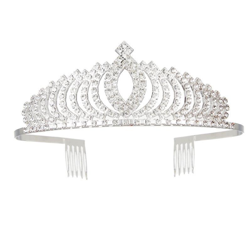 New Bridal Tiara Crown Rhinestone Metal Hair Accessories Wedding Dress Accessories Headband Crown