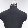 Strak Zwart Lederen Choker Ketting - Dames Punk Gothic O-Ring Kraag, Verstelbare Gesp, Cosplay Sieraden,