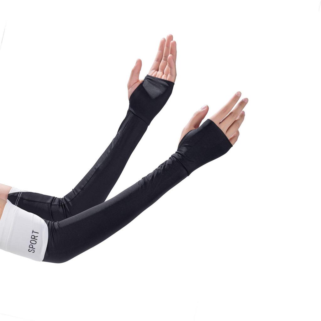 Ice Silk Sun Protection Arm Sleeves for Women - UV-Resistant, Breathable, and Cooling for Outdoor Cycling
