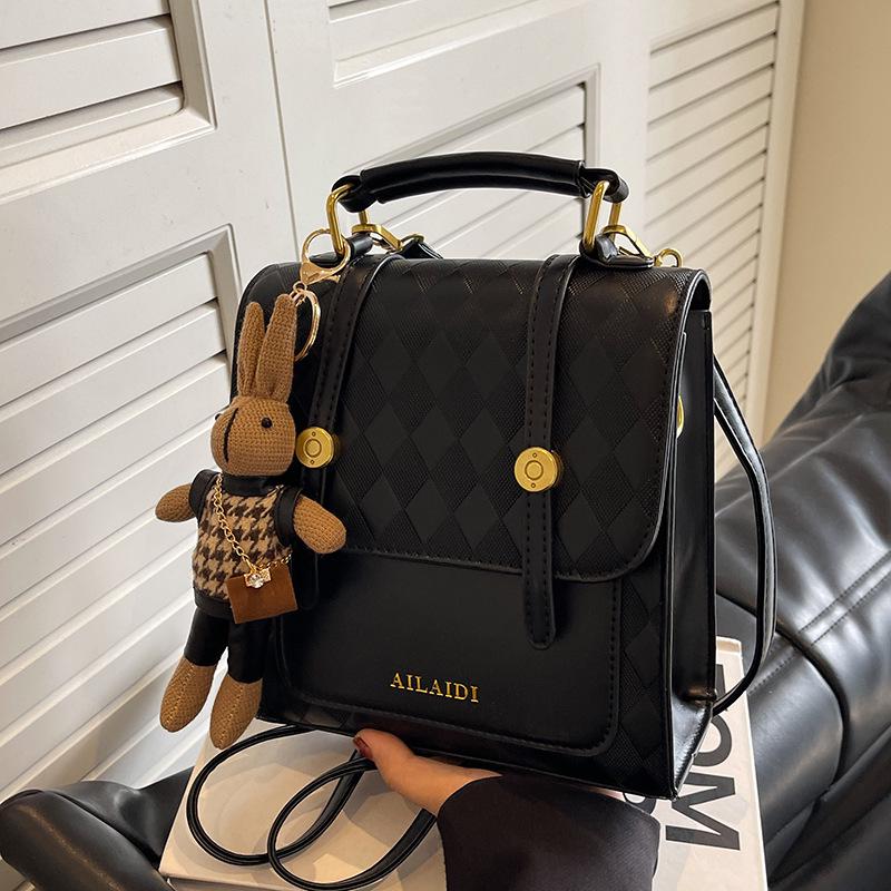 Niche Design 2025 Retro Korean Women’s Fashion Backpack & Handbag