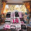 Birthday Celebration Customize Your Name Rv Blanket Soft Warm Lightweight Allseason Multipurpose Throw For Travel Camping Picnic Sofa Bed Living Room