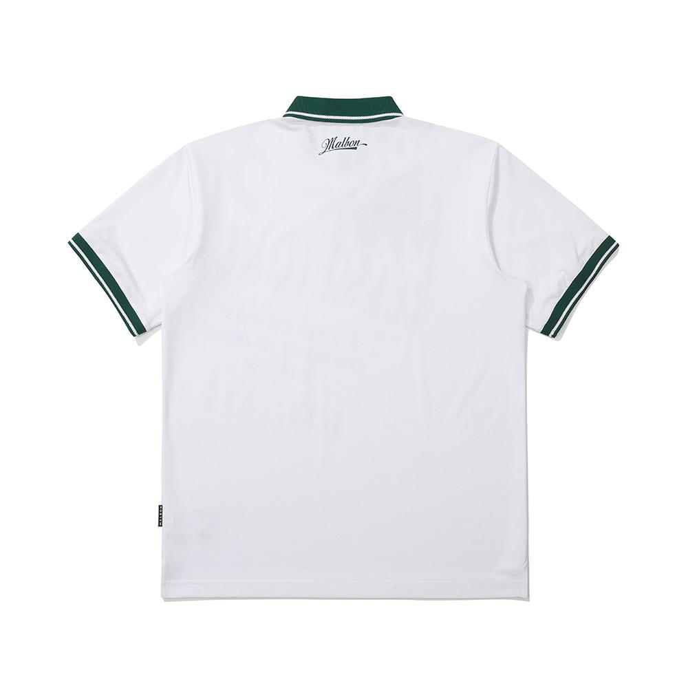 MALBON GOLF Malbon Championship Polo Shirt White (Man)