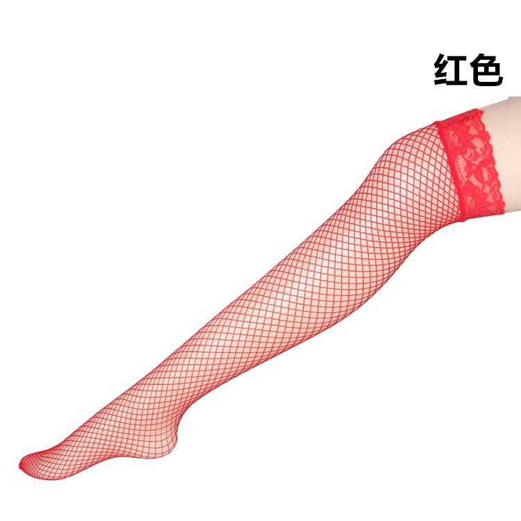 Kawaii Girl Sexy Bow Net Socks Medium and Large Mesh Women's Fishing Net Stockings Stockings One Piece with Hair