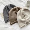 Big Head Circumference, Ear Protection, Drawstring, Knitted Hat, Woolen Hat, Couple's Head Cap, Warm Hat, Rolled Edge Hat
