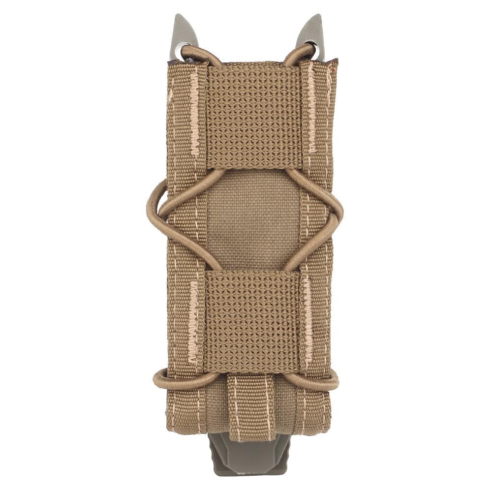 Tactical Magazine Pouch 9mm Pistol Single Mag Bag Molle Latarka Etui Latarka Uchwyt Nóż Myśliwski Holster Strzelanie Airsoft