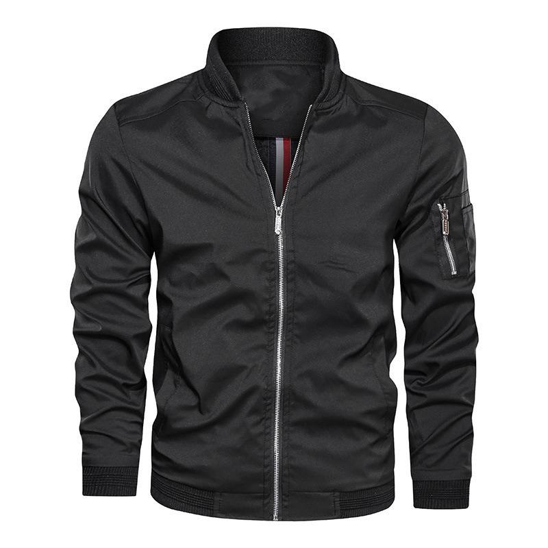 Spring and Autumn Men's Coat Trend Loose Fat Autumn and Winter Casual Baseball Jacket Men