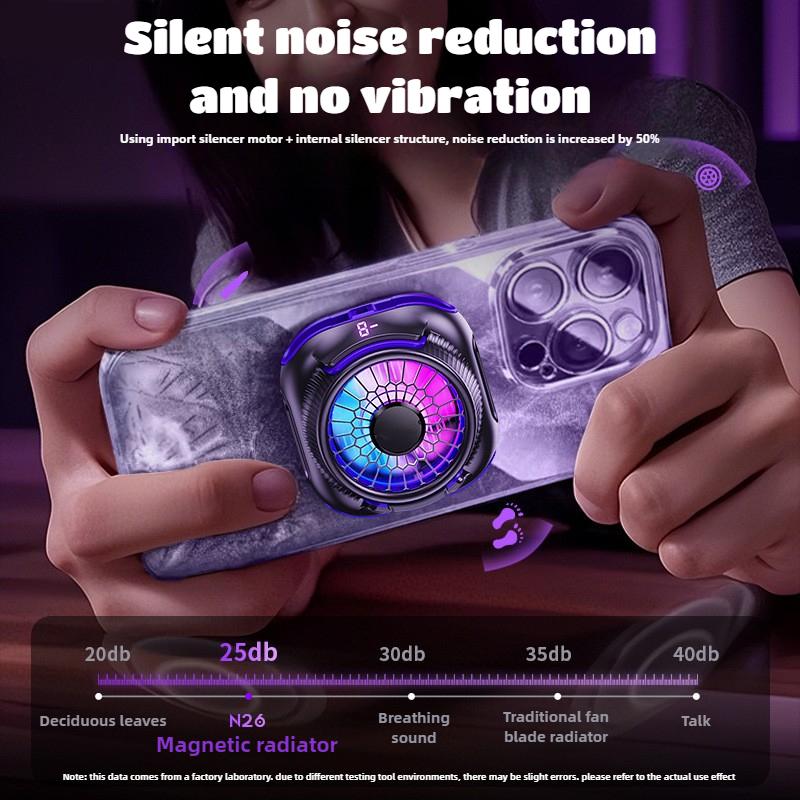 N26 NOVÝ Mobilní Telefon Magnetický Polovodičový Chladící Ventilátor Radiátor Lednice Zadní Klip PUBG Hra Chladič pro IPhone Android