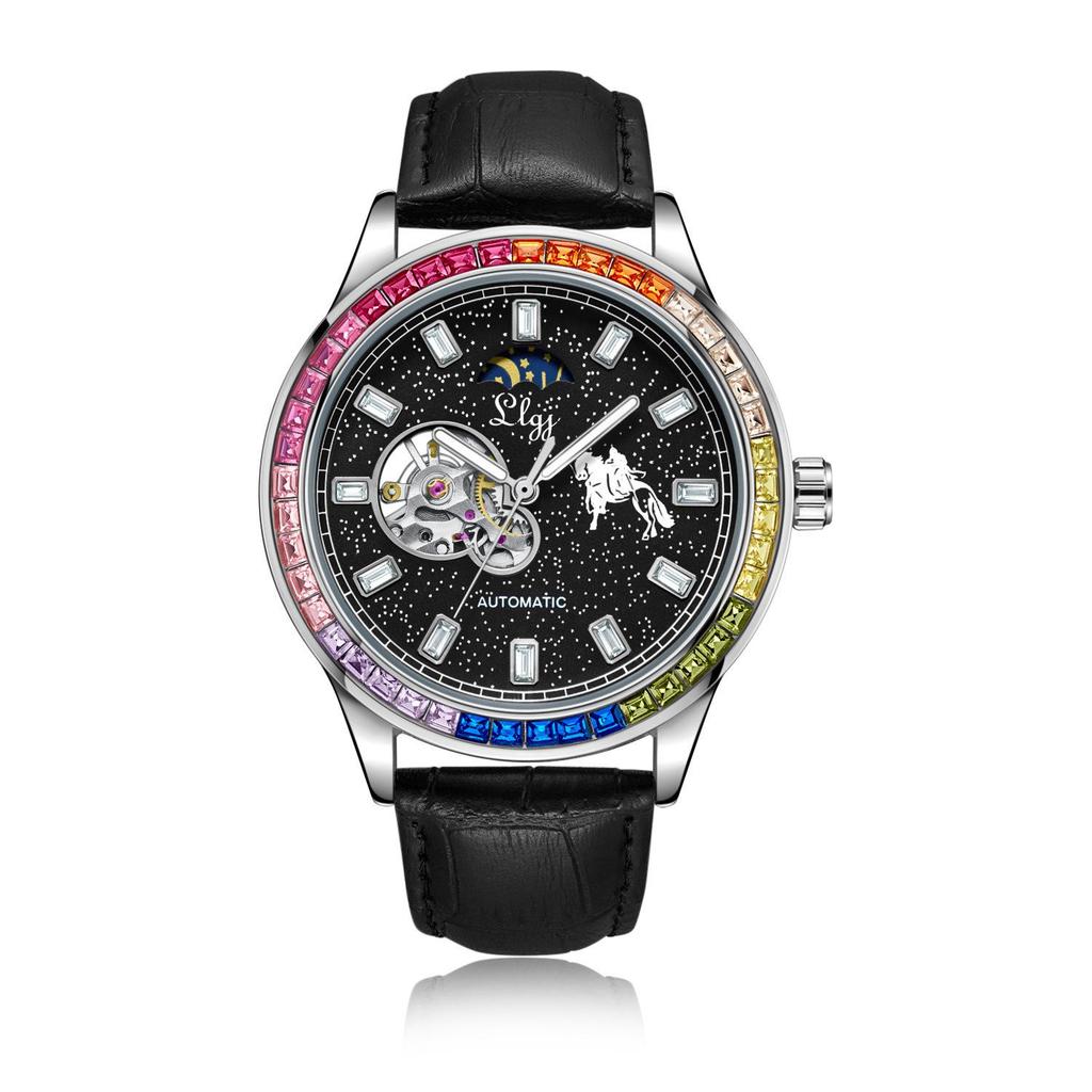 Duke of Lorraine 1976 Men's Luminous Skeleton Mechanical Watch