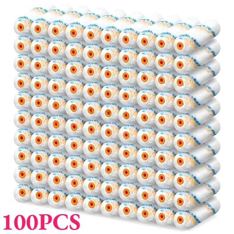 50/100pcs Mini Paint Roller Covers Bulk Small Roller Napkins for DIY House Painting Wall Repair & Home Decor Painting Supplies
