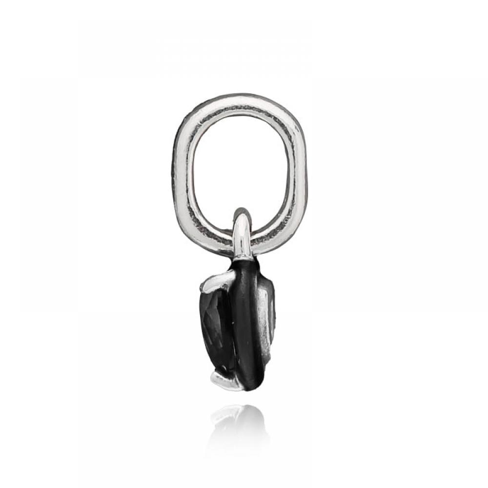 PAndora 793042c01 PAndora Me Black Chakra Heart Mini Pendant And Dangle Silver Charm