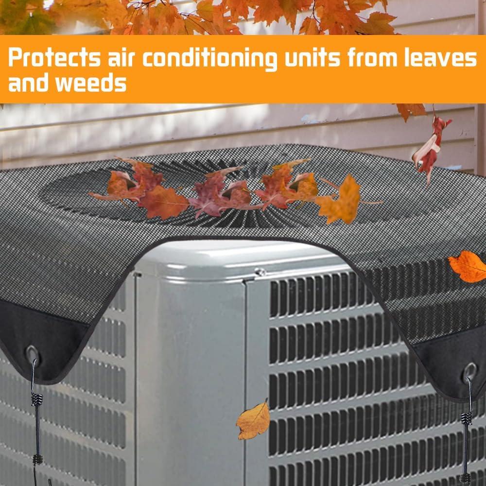 Outdoor Leaf-Proof AC Dust Cover with Universal Filter