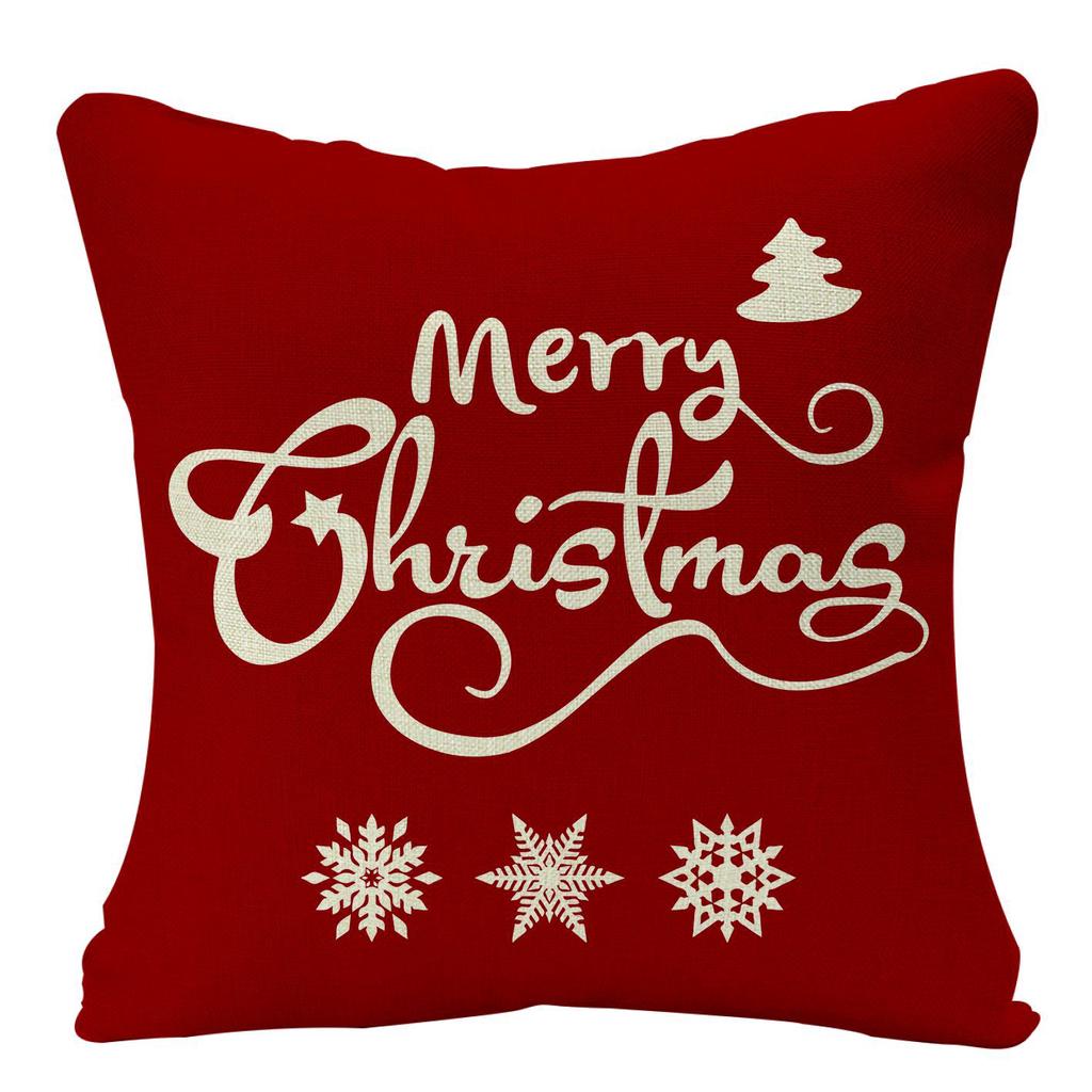 Combination Home Christmas Linen Pillow Case Festive Home Decoration Pillow Cushion Cover Pillow