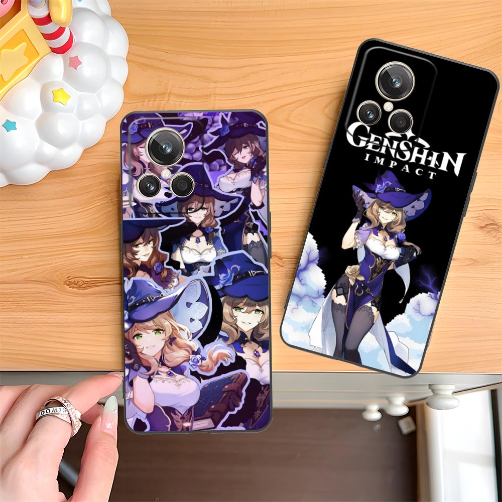 Game GI Lisa Mobile Phone Case for Realme GT 8 Neo Pro C75 73 71 C67 65 C55 53 C35 31 C20 15 Colorful Printing Cover Pretty