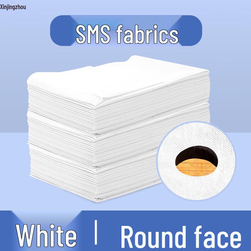 Xin Jing Zhou Travel Disposable Non-Woven Bed Sheets with Round Face Hole